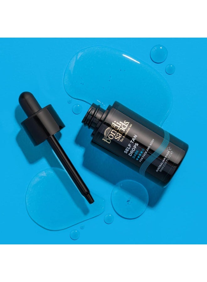 BONDI SANDS Self Tanning Face Drops Dark 30ml – Customizable Facial Tan - Image 3